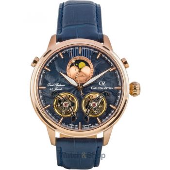 Ceas Carl&nbsp;von&nbsp;Zeyten Carl von Zeyten CVZ0060RBLS Mens Watch Durbach Automatic Moon Phase Limited Edition 46mm 5ATM