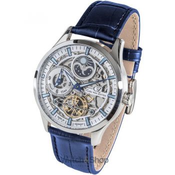 Ceas Carl&nbsp;von&nbsp;Zeyten Carl von Zeyten CVZ0063SLS Freiburg Automatic Dual Time 44mm 10ATM