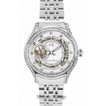 Ceas Carl&nbsp;von&nbsp;Zeyten Carl von Zeyten CVZ0069WHMS Ladies Watch Seewald Automatic Limited Edition 38mm 5ATM