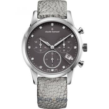 Ceas Claude&nbsp;Bernard Claude Bernard 10231-3-TAPN1 Ladies Watch Classic Chronograph 35mm 5ATM