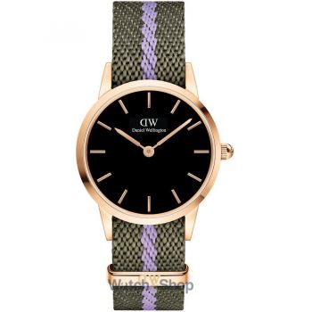 Ceas Daniel&nbsp;Wellington Daniel Wellington DW00100680 Ladies Watch Iconic NATO Green/Purple 28mm 3ATM