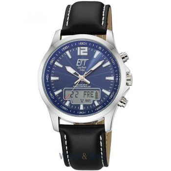 Ceas ETT&nbsp;Eco&nbsp;Tech&nbsp;Time ETT Eco Tech Time EGA-11714-31L Mens Watch Radio-controlled Solar Drive Professional Chronograph 45mm 5ATM