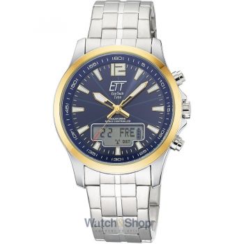 Ceas ETT&nbsp;Eco&nbsp;Tech&nbsp;Time ETT Eco Tech Time EGA-11717-31M Mens Watch Radio-controlled Solar Drive Professional Chronograph 45mm 5ATM
