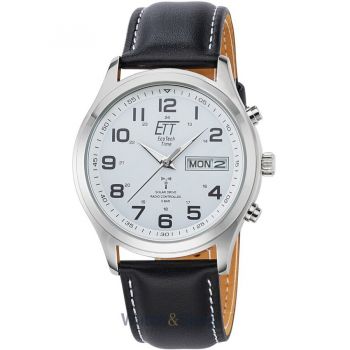 Ceas ETT&nbsp;Eco&nbsp;Tech&nbsp;Time ETT Eco Tech Time EGS-11436-12L Mens Watch Radio-controlled Solar Drive Gobi 42mm 5ATM