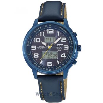 Ceas ETT&nbsp;Eco&nbsp;Tech&nbsp;Time ETT Eco Tech Time EGS-11734-32L Mens Watch Solar Drive Radio-controlled 48mm 10ATM