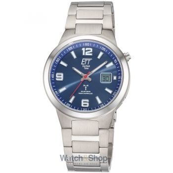Ceas ETT&nbsp;Eco&nbsp;Tech&nbsp;Time ETT Eco Tech Time EGT-11709-32M Mens Watch Radio-controlled Solar Drive Everest Gents Titan 41mm 5ATM