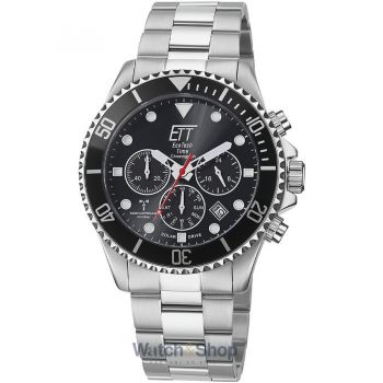 Ceas ETT&nbsp;Eco&nbsp;Tech&nbsp;Time ETT EGS-11607-25M Professional Solar Radio Controlled Chronograph 44mm 20ATM
