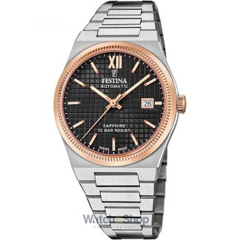 Ceas Festina Festina F20030/3 Mens Watch Swiss Made Rivé Automatic 40mm 10ATM