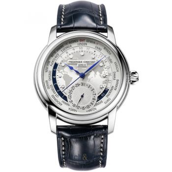 Ceas Frederique&nbsp;Constant Frederique Constant FC-718WM4H6 Mens watch Manufacture Classic Worldtimer 42mm 5ATM