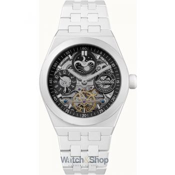 Ceas Ingersoll Ingersoll I15101 The Broadway Ceramic Dual Time Automatic Mens Watch 43mm 5ATM