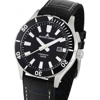 Ceas Jacques&nbsp;Lemans Jacques Lemans 1-2131A Hybromatic Mens Watch 43mm 10ATM