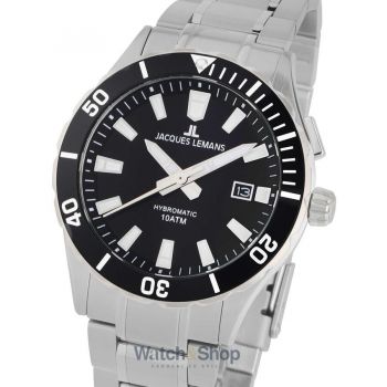 Ceas Jacques&nbsp;Lemans Jacques Lemans 1-2131D Hybromatic Mens Watch 43mm 10ATM