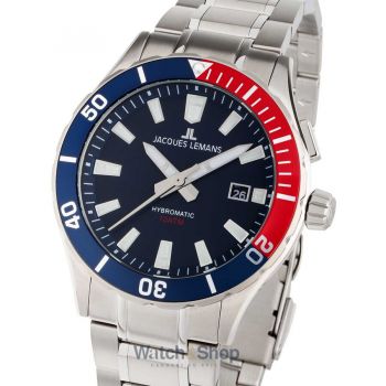Ceas Jacques&nbsp;Lemans Jacques Lemans 1-2131E Hybromatic Mens Watch 42mm 10ATM
