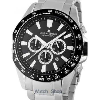 Ceas Jacques&nbsp;Lemans Jacques Lemans 1-2140E Liverpool Chronograph Mens Watch 48mm 10ATM