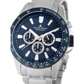 Ceas Jacques&nbsp;Lemans Jacques Lemans 1-2140F Liverpool Chronograph Mens Watch 48mm 10ATM