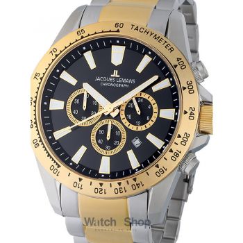 Ceas Jacques&nbsp;Lemans Jacques Lemans 1-2140H Liverpool Chronograph Mens Watch 48mm 10ATM