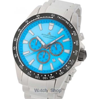Ceas Jacques&nbsp;Lemans Jacques Lemans 1-2140K Liverpool Chronograph Mens Watch 48mm 10ATM