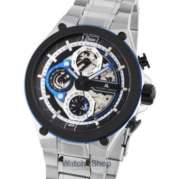 Ceas Jacques&nbsp;Lemans Jacques Lemans 1-2150D Manchester Multifunction Mens Watch 43mm 10ATM