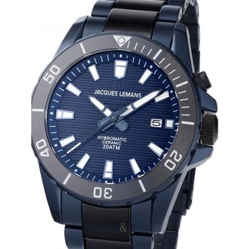 Ceas Jacques&nbsp;Lemans Jacques Lemans 1-2222B Hybromatic Mens Watch 42mm 20ATM