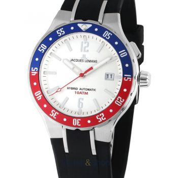 Ceas Jacques&nbsp;Lemans Jacques Lemans 1-2109B Hybromatic men`s 42mm