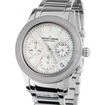 Ceas Jacques&nbsp;Lemans Jacques Lemans 1-2151F Venice Ladies Watch Chronograph 38mm 5ATM