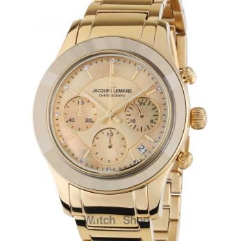 Ceas Jacques&nbsp;Lemans Jacques Lemans 1-2151H Venice Ladies Watch Chronograph 38mm 5ATM