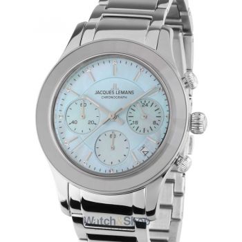 Ceas Jacques&nbsp;Lemans Jacques Lemans 1-2151K Venice Ladies Watch Chronograph 38mm 5ATM