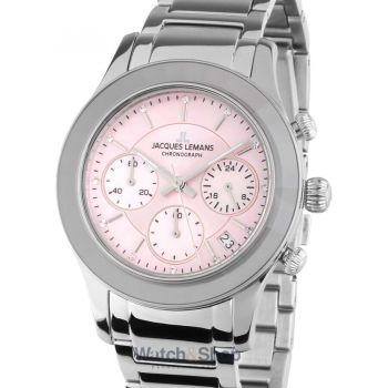 Ceas Jacques&nbsp;Lemans Jacques Lemans 1-2151L Venice Ladies Watch Chronograph 38mm 5ATM