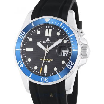 Ceas Jacques&nbsp;Lemans Jacques Lemans 1-2170D Hybromatic Diver Mens Watch 41mm 20ATM