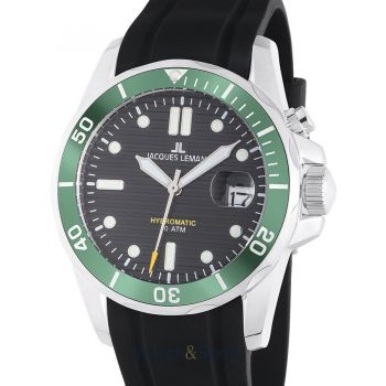 Ceas Jacques&nbsp;Lemans Jacques Lemans 1-2170E Hybromatic Diver Mens Watch 41mm 20ATM