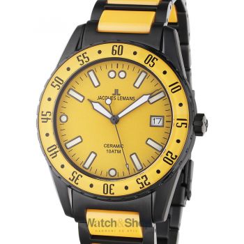 Ceas Jacques&nbsp;Lemans Jacques Lemans 42-10I Liverpool Ceramic Mens Watch 42mm 10ATM