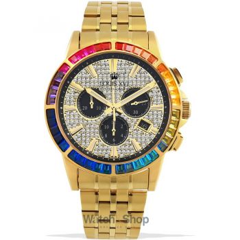 Ceas Louis&nbsp;XVI Louis XVI LXVI1120 Majeste Iced Out Chronograph mens watch 43mm 5ATM