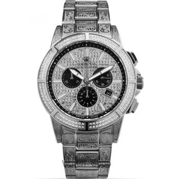 Ceas Louis&nbsp;XVI Louis XVI LXVI1127 Majeste Iced Out Chronograph Mens Watch 43mm 5ATM