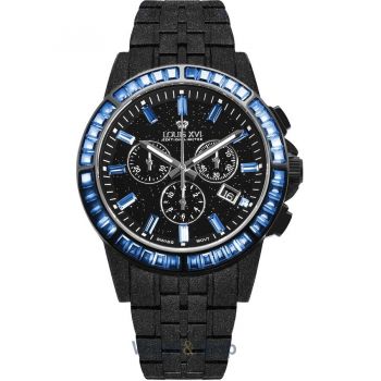 Ceas Louis&nbsp;XVI Louis XVI LXVI1181 Mens Watch Majeste Frosted Iced Out Chronograph 43mm 10ATM