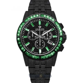 Ceas Louis&nbsp;XVI Louis XVI LXVI1182 Mens Watch Majeste Frosted Iced Out Chrono Limited 43mm 10ATM