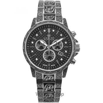 Ceas Louis&nbsp;XVI Louis XVI LXVI1721 Mens Watch Palais Royale Inked Diamond Chronograph 43mm 10ATM