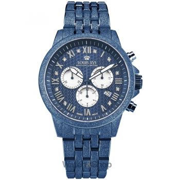 Ceas Louis&nbsp;XVI Louis XVI LXVI3680 Mens Watch Aramis Frosted 2.0 Diamond Chronograph 43mm 5ATM
