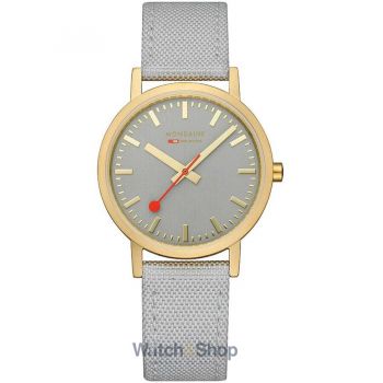 Ceas Mondaine Mondaine A660.30314.80SBU Ladies Watch Classic Gray And Gold 36mm 3ATM