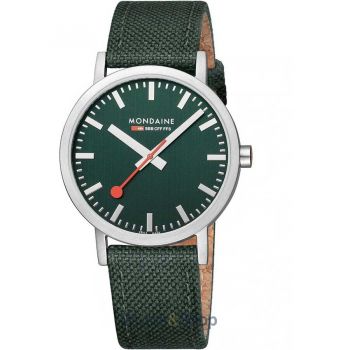 Ceas Mondaine Mondaine A660.30360.60SBF Mens Watch Classic SBB recyc. Textile 40mm 3ATM