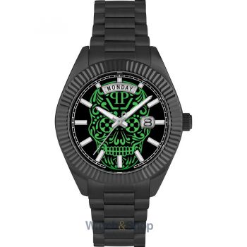 Ceas Philipp&nbsp;Plein Philipp Plein PWPNA0724 Mens Watch Rock Couture Day-Date 42mm 5ATM