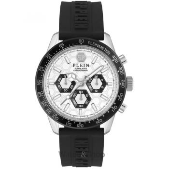 Ceas Philipp&nbsp;Plein Philipp Plein PWPYA0124 Mens Watch Pleinmeter Chronograph 44mm 5ATM