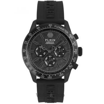 Ceas Philipp&nbsp;Plein Philipp Plein PWPYA0324 Mens Watch Pleinmeter Chronograph 44mm 5ATM