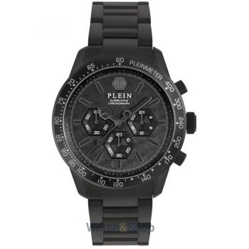 Ceas Philipp&nbsp;Plein Philipp Plein PWPYA0624 Mens Watch Pleinmeter Chronograph 44mm 5ATM