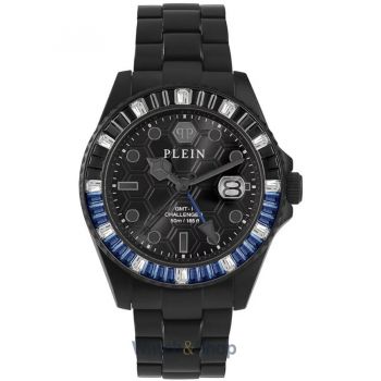 Ceas Philipp&nbsp;Plein Philipp Plein PWPZA0324 Unisex GMT-I Challenger Baguettes 44mm 5ATM