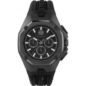 Ceas Philipp&nbsp;Plein Philipp Plein PWTBA0623 Mens Watch Octagon Chronograph 45mm 5ATM