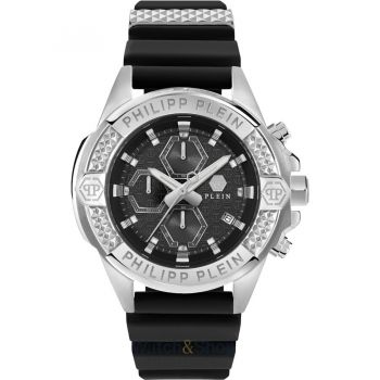 Ceas Philipp&nbsp;Plein Philipp Plein PWWFA0125 Mens Watch The $kull Chrono 45mm 5ATM