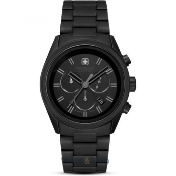 Ceas Swiss&nbsp;Military&nbsp;Hanowa Swiss Military Hanowa SMWGI0004230 Mens watch Navalus Pro Chrono Stealth 43mm 10ATM