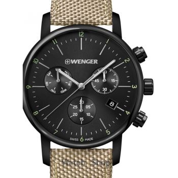 Ceas Wenger Wenger 01.1743.117 Urban Classic Chronograph 44mm 10ATM