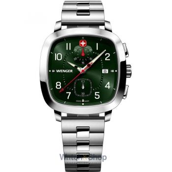 Ceas Wenger Wenger 01.1933.112 Mens Watch Vintage Sport Chronograph 40mm 5ATM
