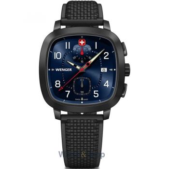 Ceas Wenger Wenger 01.1933.113 Mens Watch Vintage Sport Chronograph 40mm 5ATM